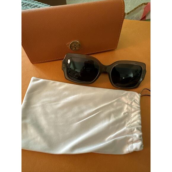 Tory Burch Other - Authentic TORY BURCH Sunglasses TY 7135um Milky Olive w/ Solid Dark Green Lens